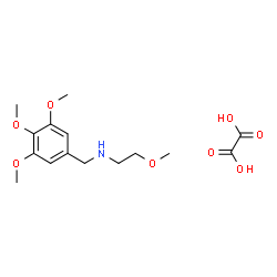 ChemSpider 2D Image | 2-Methoxy-N-(3,4,5-trimethoxybenzyl)ethanamine ethanedioate (1:1) | C15H23NO8