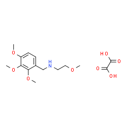 ChemSpider 2D Image | 2-Methoxy-N-(2,3,4-trimethoxybenzyl)ethanamine ethanedioate (1:1) | C15H23NO8