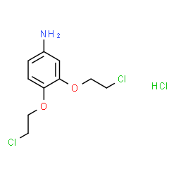 ChemSpider 2D Image | 3,4-Bis(2-chloroethoxy)aniline hydrochloride (1:1) | C10H14Cl3NO2