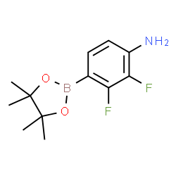 ChemSpider 2D Image | 2,3-Difluoro-4-(4,4,5,5-tetramethyl-1,3,2-dioxaborolan-2-yl)aniline | C12H16BF2NO2