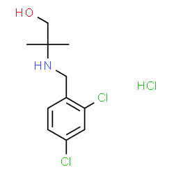 ChemSpider 2D Image | 2-[(2,4-Dichlorobenzyl)amino]-2-methyl-1-propanol hydrochloride (1:1) | C11H16Cl3NO