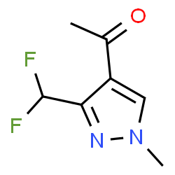 ChemSpider 2D Image | 1-[3-(Difluoromethyl)-1-methyl-1H-pyrazol-4-yl]ethanone | C7H8F2N2O