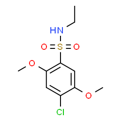 ChemSpider 2D Image | 4-Chloro-N-ethyl-2,5-dimethoxybenzenesulfonamide | C10H14ClNO4S