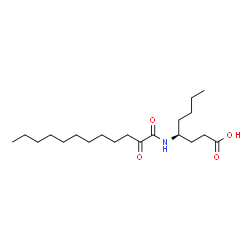 ChemSpider 2D Image | (4S)-4-[(2-Oxododecanoyl)amino]octanoic acid | C20H37NO4