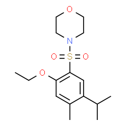 ChemSpider 2D Image | 4-[(2-Ethoxy-5-isopropyl-4-methylphenyl)sulfonyl]morpholine | C16H25NO4S