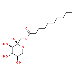 ChemSpider 2D Image | 1-O-Decanoyl-alpha-D-sorbopyranose | C16H30O7