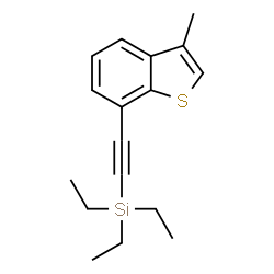 ChemSpider 2D Image | Triethyl[(3-methyl-1-benzothiophen-7-yl)ethynyl]silane | C17H22SSi
