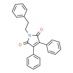ChemSpider 2D Image | 3,4-Diphenyl-1-(2-phenylethyl)-1H-pyrrole-2,5-dione | C24H19NO2