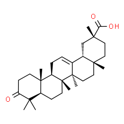 ChemSpider 2D Image | 3-Oxoolean-12-en-29-oic acid | C30H46O3