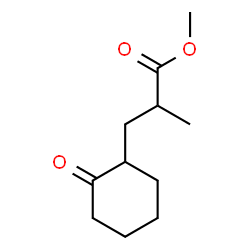 ChemSpider 2D Image | Methyl 2-methyl-3-(2-oxocyclohexyl)propanoate | C11H18O3