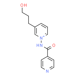 ChemSpider 2D Image | 3-(3-Hydroxypropyl)-1-(isonicotinoylamino)pyridinium | C14H16N3O2