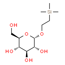 ChemSpider 2D Image | 2-(Trimethylsilyl)ethyl alpha-D-glucopyranoside | C11H24O6Si