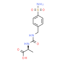 ChemSpider 2D Image | N-[(4-Sulfamoylbenzyl)carbamoyl]-L-alanine | C11H15N3O5S