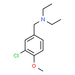 ChemSpider 2D Image | N-(3-Chloro-4-methoxybenzyl)-N-ethylethanamine | C12H18ClNO