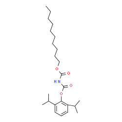 ChemSpider 2D Image | Decyl 2,6-diisopropylphenyl imidodicarbonate | C24H39NO4