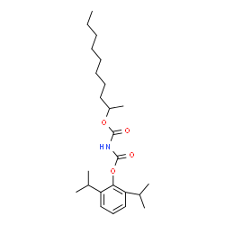 ChemSpider 2D Image | 2-Decanyl 2,6-diisopropylphenyl imidodicarbonate | C24H39NO4