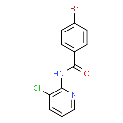 ChemSpider 2D Image | 4-Bromo-N-(3-chloro-2-pyridinyl)benzamide | C12H8BrClN2O