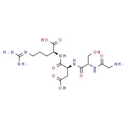 ChemSpider 2D Image | Glycyl-L-seryl-L-alpha-aspartyl-N~5~-(diaminomethylene)-L-ornithine | C15H27N7O8