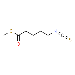 ChemSpider 2D Image | S-Methyl 5-isothiocyanatopentanethioate | C7H11NOS2