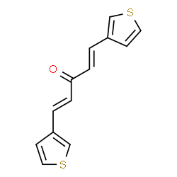 ChemSpider 2D Image | (1E,4E)-1,5-Di(3-thienyl)-1,4-pentadien-3-one | C13H10OS2