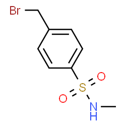 ChemSpider 2D Image | 4-(Bromomethyl)-N-methylbenzenesulfonamide | C8H10BrNO2S