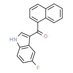 ChemSpider 2D Image | (5-Fluoro-1H-indol-3-yl)(1-naphthyl)methanone | C19H12FNO
