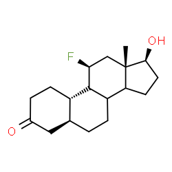 ChemSpider 2D Image | (5alpha,8xi,9xi,11beta,14xi,17beta)-11-Fluoro-17-hydroxyestran-3-one | C18H27FO2