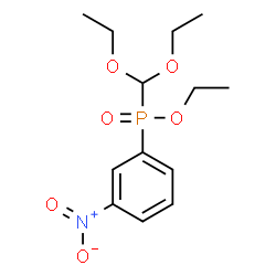 ChemSpider 2D Image | Ethyl (diethoxymethyl)(3-nitrophenyl)phosphinate | C13H20NO6P