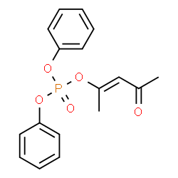 ChemSpider 2D Image | (2E)-4-Oxo-2-penten-2-yl diphenyl phosphate | C17H17O5P