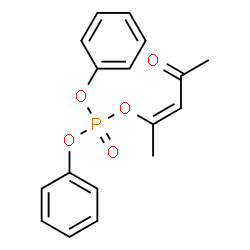 ChemSpider 2D Image | (2Z)-4-Oxo-2-penten-2-yl diphenyl phosphate | C17H17O5P
