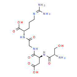 ChemSpider 2D Image | L-Seryl-L-alpha-aspartylglycyl-N~5~-(diaminomethylene)-L-ornithine | C15H27N7O8