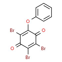ChemSpider 2D Image | 2,3,5-Tribromo-6-phenoxy-1,4-benzoquinone | C12H5Br3O3