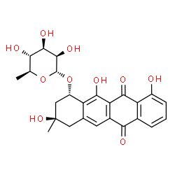 ChemSpider 2D Image | Aranciamycin I | C25H26O10