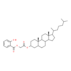 ChemSpider 2D Image | 2-[(8xi,9xi,14xi,17xi,20xi)-Cholestan-3-yloxy]-2-oxoethyl salicylate | C36H54O5
