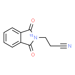 ChemSpider 2D Image | 3-[1,3-Dioxo(~15~N)-1,3-dihydro-2H-isoindol-2-yl]propanenitrile | C11H8N15NO2