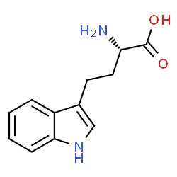 ChemSpider 2D Image | (2S)-2-Amino-4-(1H-indol-3-yl)butanoic acid | C12H14N2O2