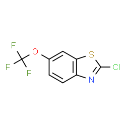 ChemSpider 2D Image | 2-Chloro-6-(trifluoromethoxy)Benzo[d]thiazole | C8H3ClF3NOS