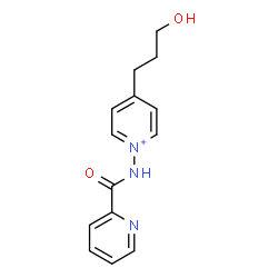 ChemSpider 2D Image | 4-(3-Hydroxypropyl)-1-[(2-pyridinylcarbonyl)amino]pyridinium | C14H16N3O2