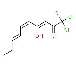 ChemSpider 2D Image | (3Z,5Z,7E)-1,1,1-Trichloro-4-hydroxy-3,5,7-undecatrien-2-one | C11H13Cl3O2