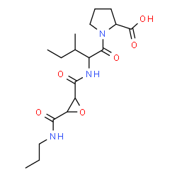 ChemSpider 2D Image | N-{[3-(Propylcarbamoyl)-2-oxiranyl]carbonyl}isoleucylproline | C18H29N3O6
