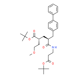 ChemSpider 2D Image | 2-Methyl-2-propanyl (2S,4S)-4-(4-biphenylylmethyl)-2-(2-methoxyethyl)-5-({3-[(2-methyl-2-propanyl)oxy]-3-oxopropyl}amino)-5-oxopentanoate | C32H45NO6
