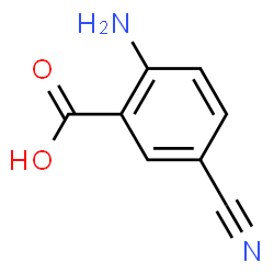 ChemSpider 2D Image | 2-Amino-5-cyanobenzoic acid | C8H6N2O2