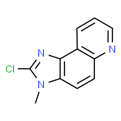 ChemSpider 2D Image | 2-Chloro-3-methyl-3H-imidazo[4,5-f]quinoline | C11H8ClN3