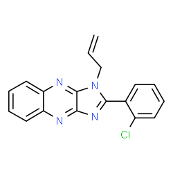 ChemSpider 2D Image | 1-allyl-2-(2-chlorophenyl)imidazo[5,4-b]quinoxaline | C18H13ClN4