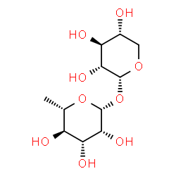 ChemSpider 2D Image | alpha-D-Xylopyranosyl 6-deoxy-beta-L-mannopyranoside | C11H20O9