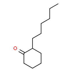 ChemSpider 2D Image | 2-Hexylcyclohexanone | C12H22O