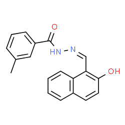 ChemSpider 2D Image | N'-[(Z)-(2-Hydroxy-1-naphthyl)methylene]-3-methylbenzohydrazide | C19H16N2O2