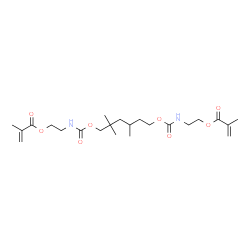 ChemSpider 2D Image | 7,7,9-Trimethyl-4,13-dioxo-5,12-dioxa-3,14-diazahexadecane-1,16-diyl bis(2-methylacrylate) | C23H38N2O8