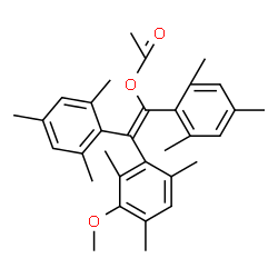 ChemSpider 2D Image | (E)-1,2-Dimesityl-2-(3-methoxy-2,4,6-trimethylphenyl)vinyl acetate | C32H38O3