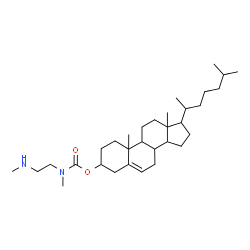ChemSpider 2D Image | Cholest-5-en-3-yl methyl[2-(methylamino)ethyl]carbamate | C32H56N2O2